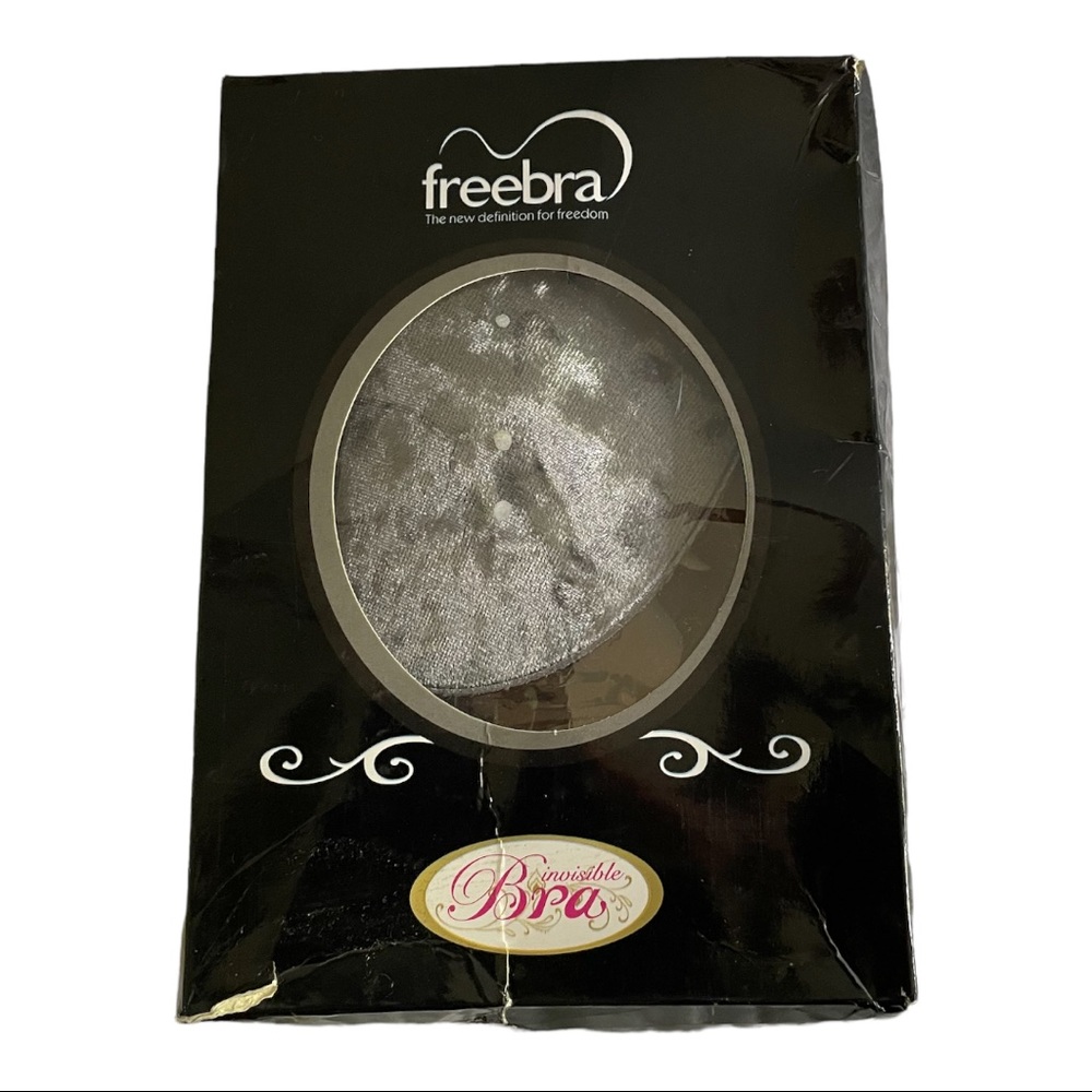 Freebra Grey Double Push Up Invisible Bra. Size B. Velvety fabric. Brand new.